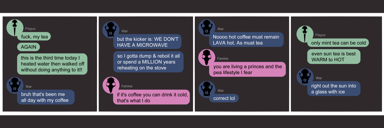 Horsewomen of the Apocalypse slice of life